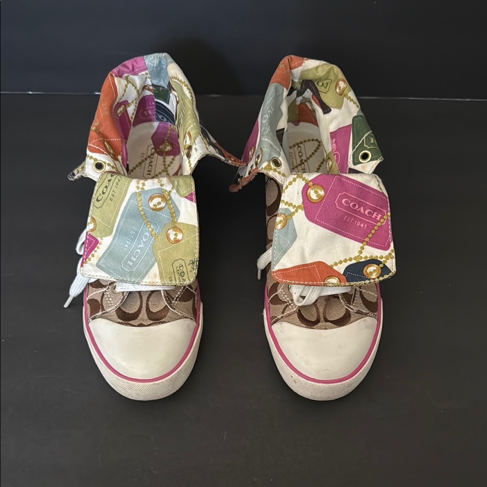 Coach Bonney Multicolor High-Top Sneakers